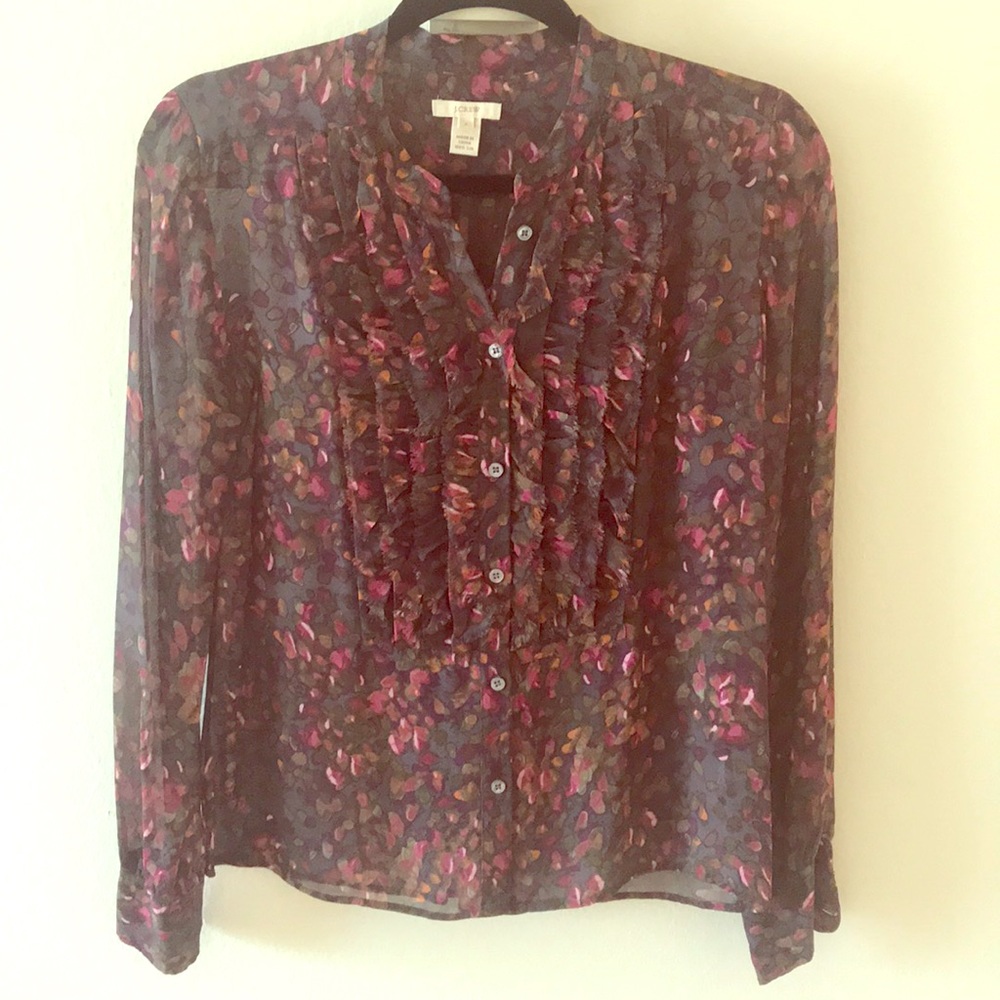 Vintage J Crew Silk Blouse